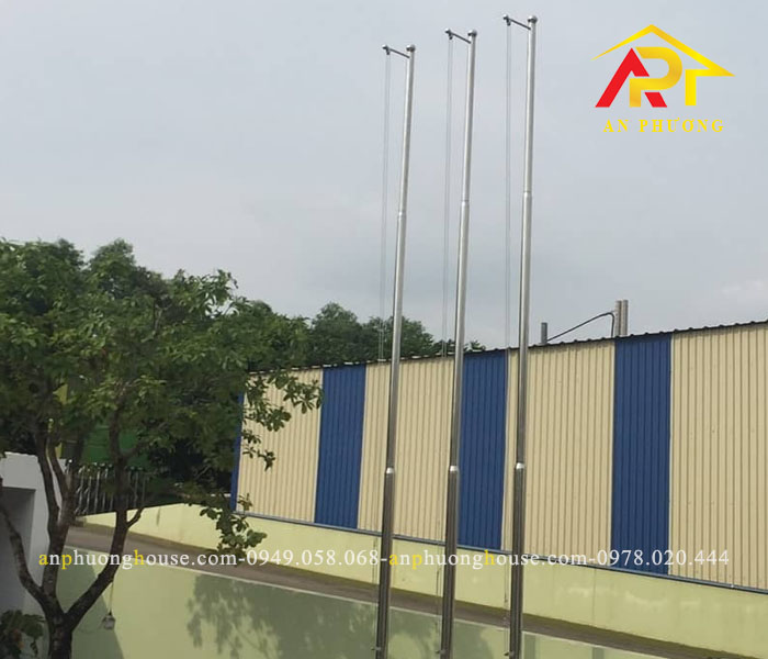 Xây Dựng Cơ Khí An Phương lắp đặt cột cờ inox uy tín tại Bình Dương