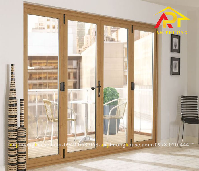 Cửa nhôm Xingfa giả gỗ: