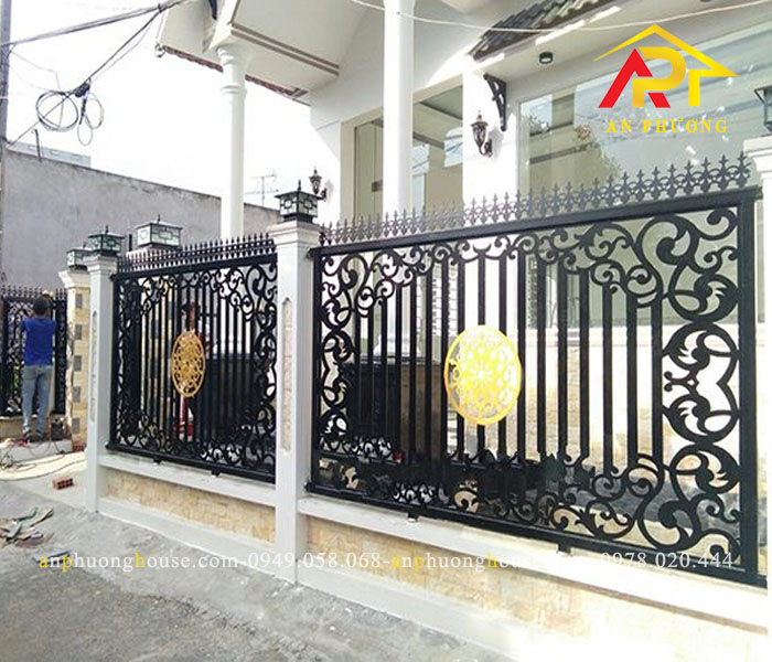 Kết cấu độc đáo của hàng rào sắt mỹ nghệ Bình Dương