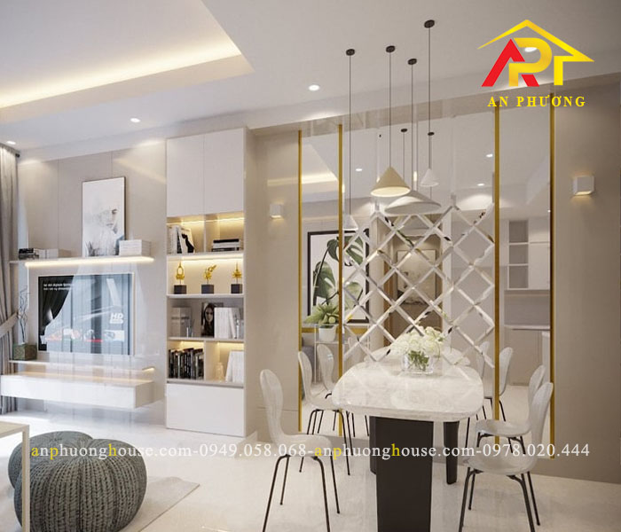 Xây Dựng Cơ Khí An Phương - Đơn vị thi công lắp đặt kính trang trí phòng khách uy tín tại Bình Dương