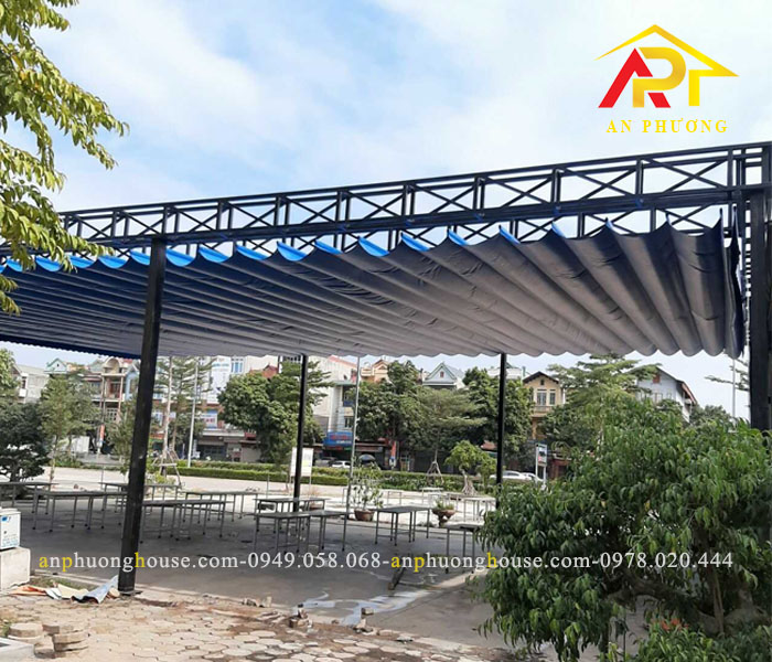 Xây Dựng Cơ Khí An Phương: Đơn vị thi công mái bạt xếp uy tín, chất lượng tại Bình Dương