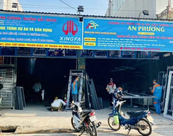 Cửa nhôm Xingfa Dĩ An cao cấp, đạt tiêu chuẩn chất lượng quốc tế