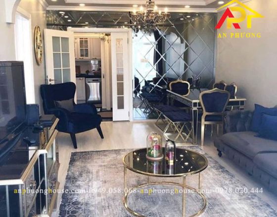 Kính trang trí phòng khách - Sang trọng, hiện đại cho ngôi nhà bạn
