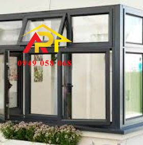 CỬA SỔ MÀU XÁM - MỞ QUAY, MỞ HẤT S04