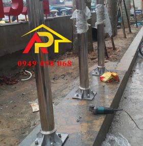 CỘT CỜ INOX CÔNG TRÌNH