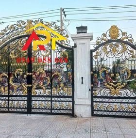 CỬA CỔNG MỸ NGHỆ 4 CÁNH + 1 CÁNH M01