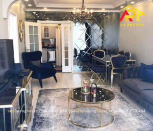 Kính trang trí phòng khách - Sang trọng, hiện đại cho ngôi nhà bạn