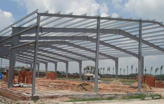 KẾT CẤU THÉP NHÀ XƯỞNG M02