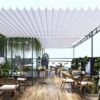 MÁI BẠT XẾP QUÁN CAFE M01