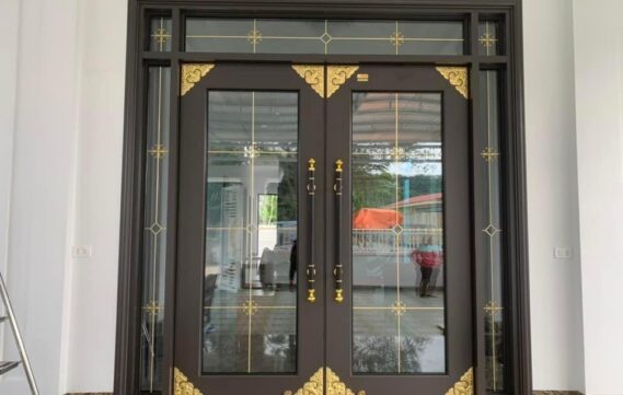 CỬA 2 CÁNH MÀU XÁM - HỆ THỦY LỰC AP2 2