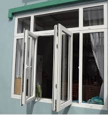 CỬA SỔ 2 CÁNH MÀU TRẮNG - KẾT HỢP VÁCH KÍNH S03