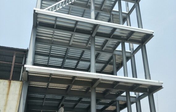 KẾT CẤU KHUNG THÉP NHÀ PHỐ M04 2