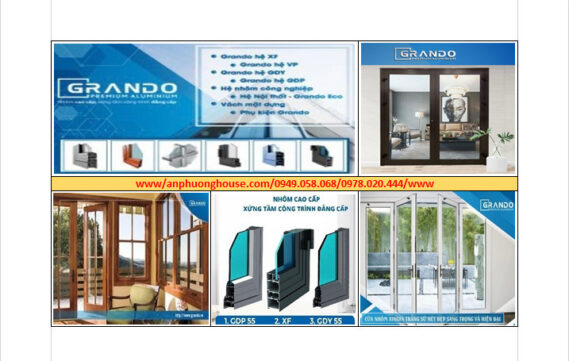 GRANDO - HỆ CỬA MỞ QUAY, CỬA HẤT 2