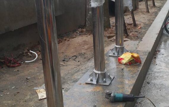 CỘT CỜ INOX CÔNG TRÌNH
