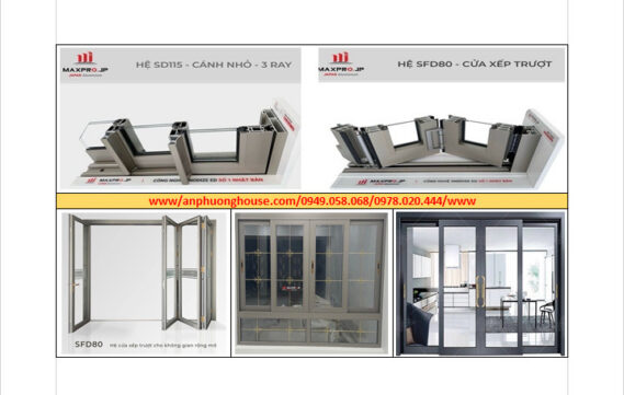 MAXPRO - HỆ CỬA MỞ LÙA, TRƯỢT QUAY 2