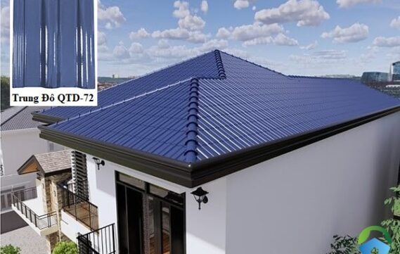 Mẫu nhà mái ngói xanh đẹp nhất MNX03